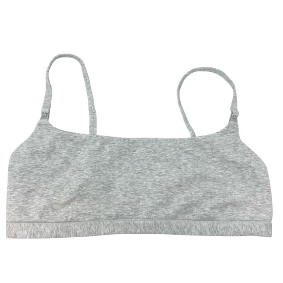 SKIMS Maternity Nursing Scoop Bralette Large Light Grey - Picture 5 of 12